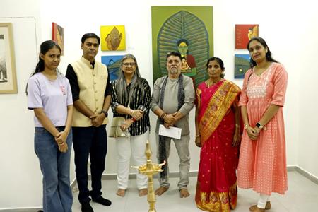 GULZAR 8th Solo Show Of Paintings By Artist Virendra Chopde At Kismat Art Gallery